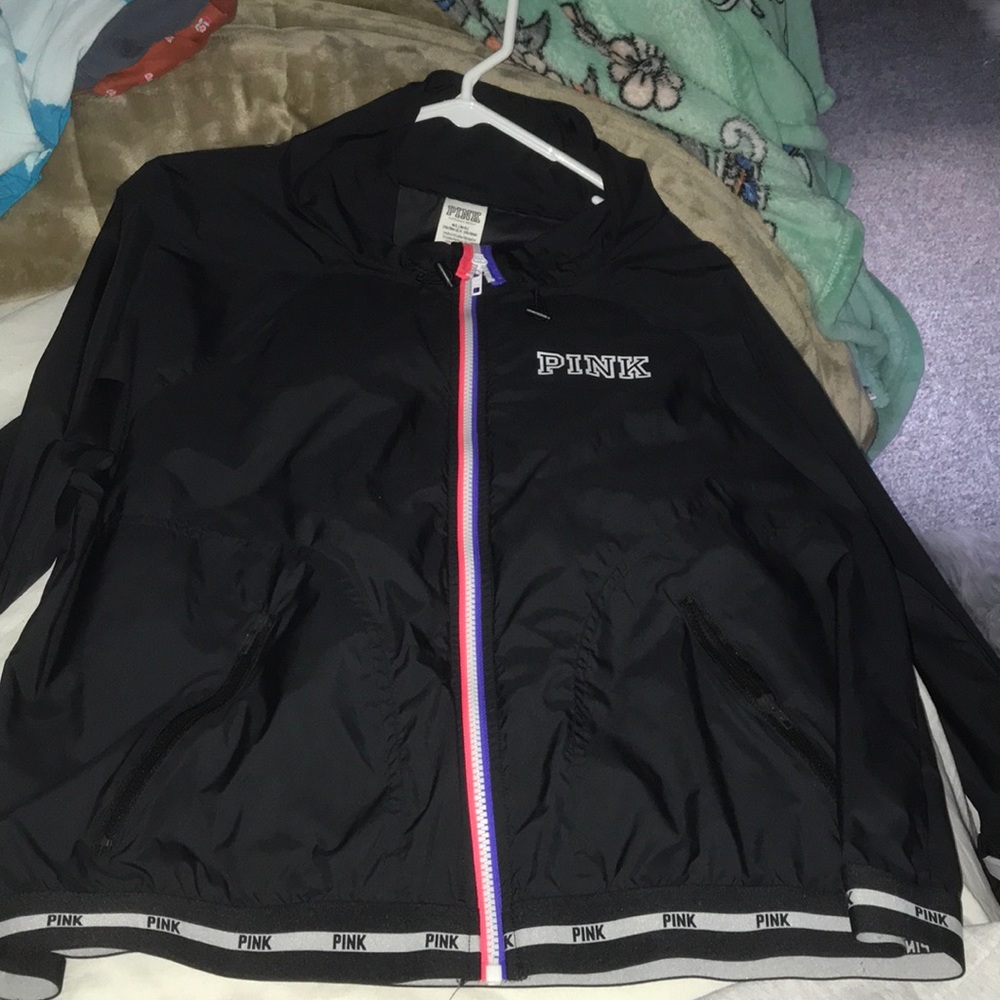 Victoria’s Secret Pink, Black windbreaker